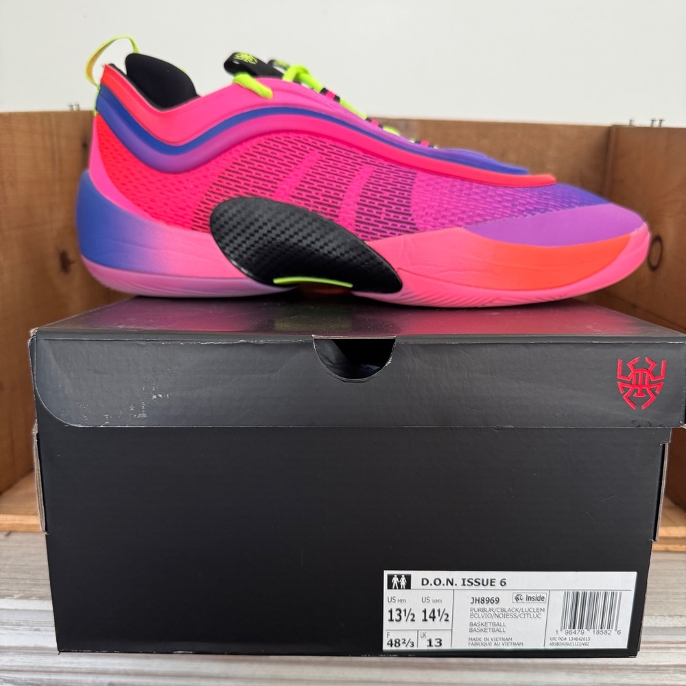 *SOLD* Men’s Adidas D.O.N. Issue 6 Athletic Basketball Shoes Size 13.5 Pink